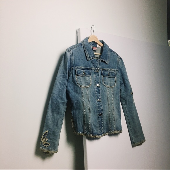 Embroidered Denim Country Jacket - Picture 6 of 9